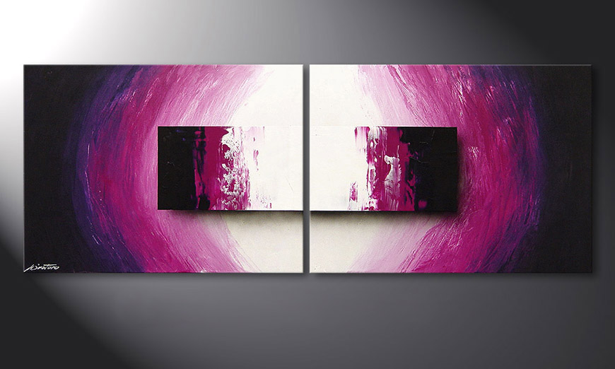 La peinture moderne Purple Rain 160x60x2cm
