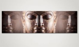 De Buddha wandpaneel<br>'Silence' 170x50cm