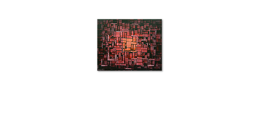 Le tableau mural Cubes of Glow 100x80cm