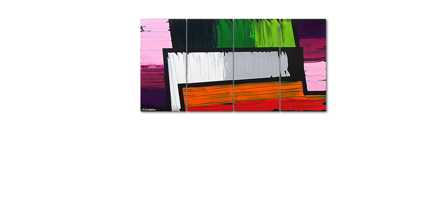 Le tableau mural Structure of Colors 160x80cm