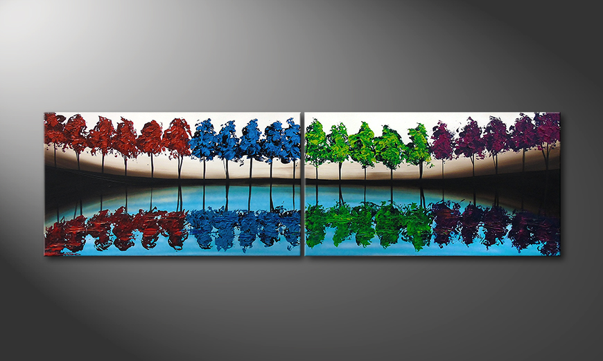 Le tableau mural Miracle Forest 200x60x2cm