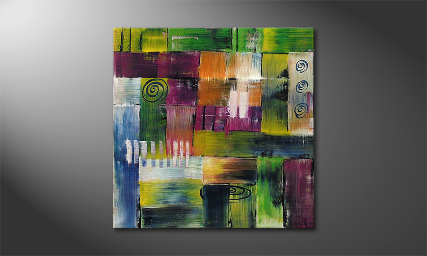 Le tableau mural Moments of  Happiness 80x80x2cm