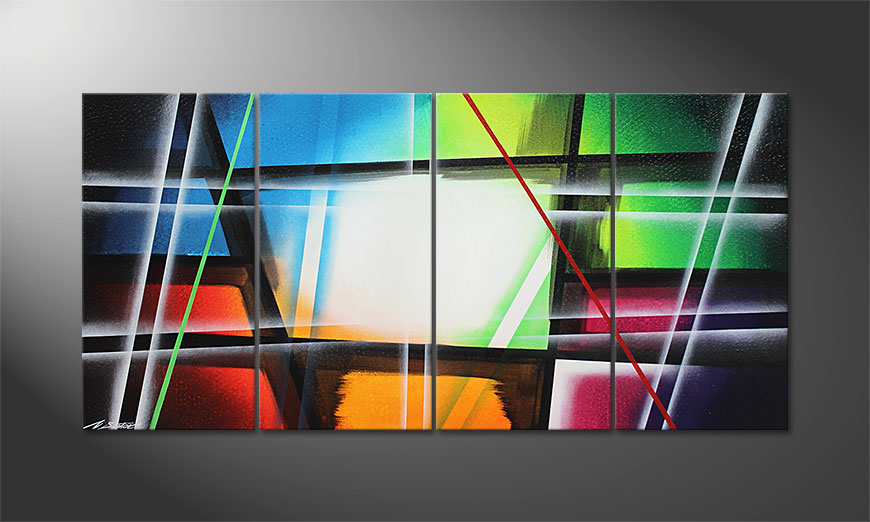Le tableau mural Prisma 160x80x2cm