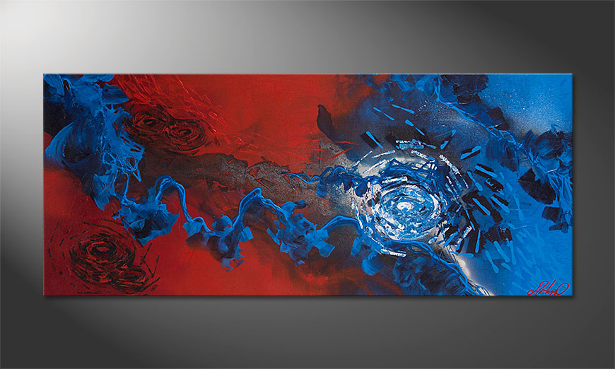 Tableau Frozen Rose 140x60x2cm