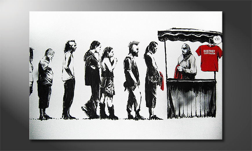 La toile imprimée Banksy No6