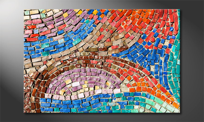 Le tableau imprimé Colorful Mosaic