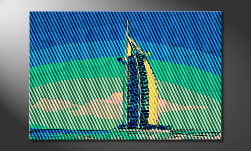 Le tableau imprimé Dubai