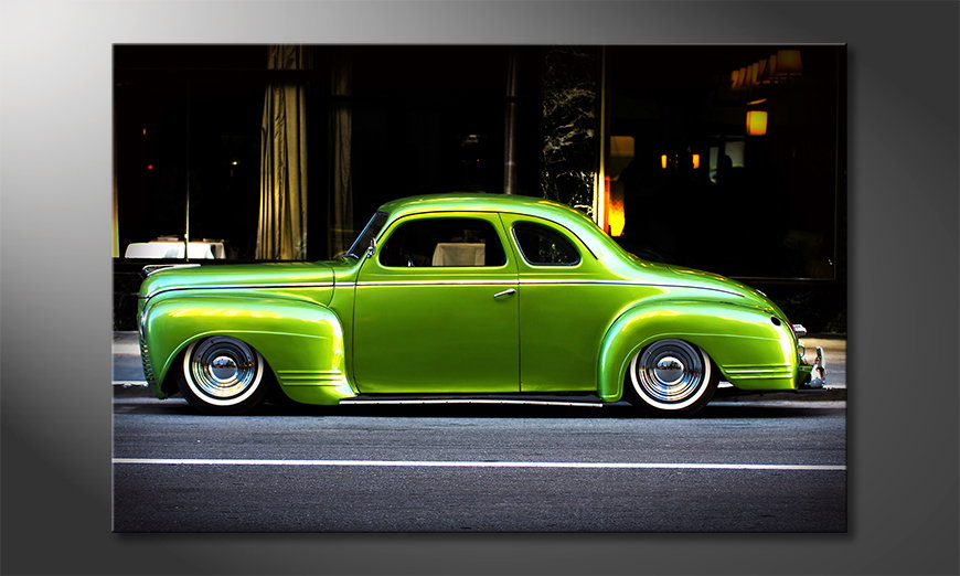 Le-tableau-moderne-Green-Car