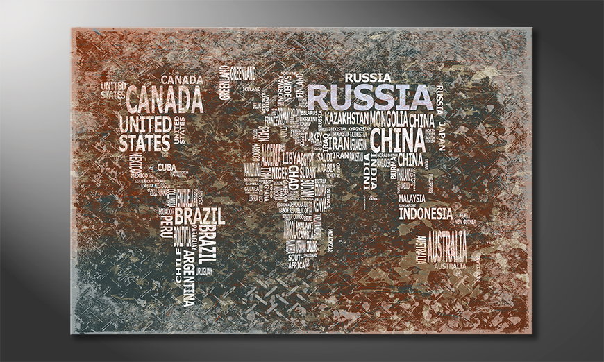 Le tableau mural Carte du Monde 8