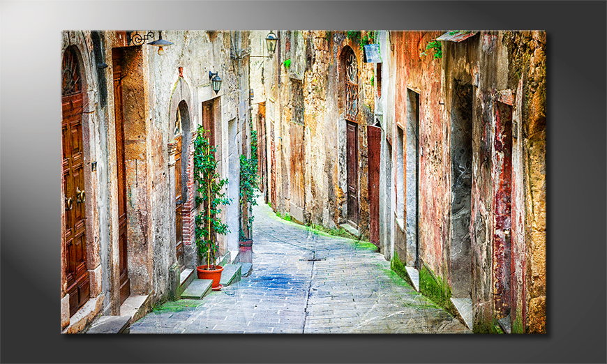 Le-tableau-mural-Charming-Old-Streets-80x50-cm