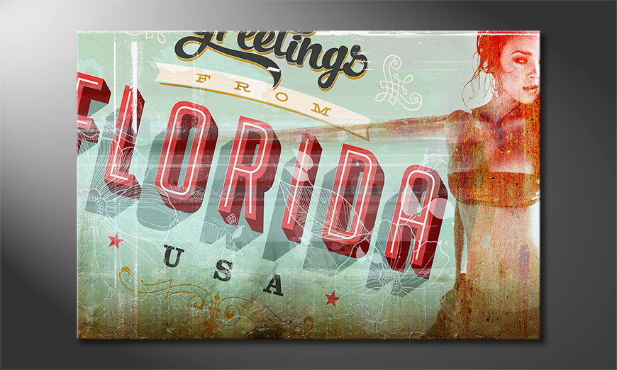 Le-tableau-mural-Florida-Girl