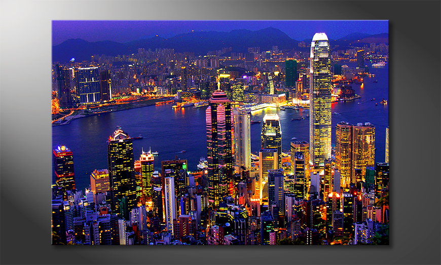 Le-tableau-mural-Hong-Kong-View