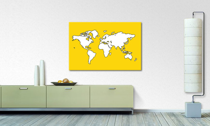 Le tableau mural Map of the World