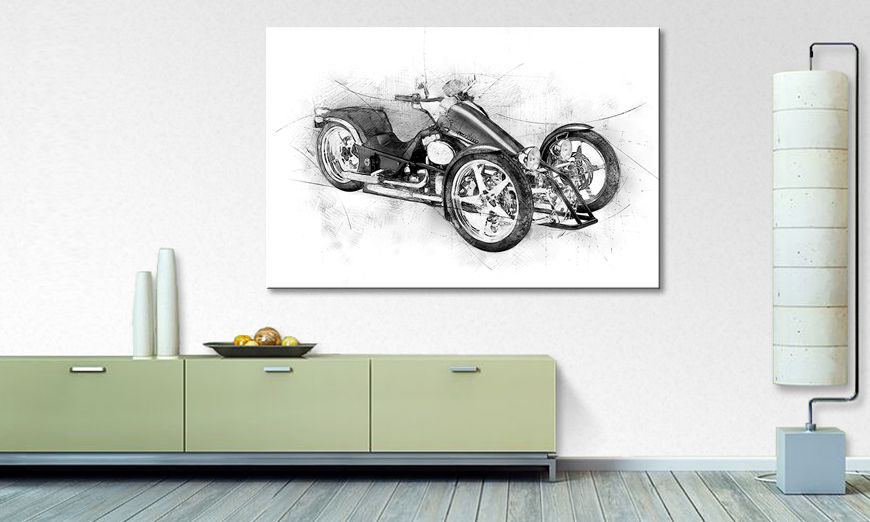 Le tableau mural Motorcycle Five