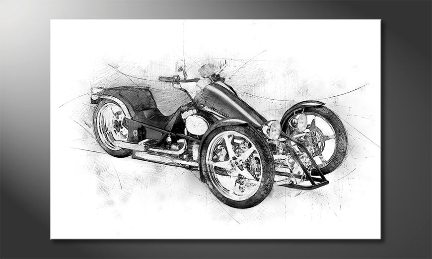 Le tableau mural Motorcycle Five