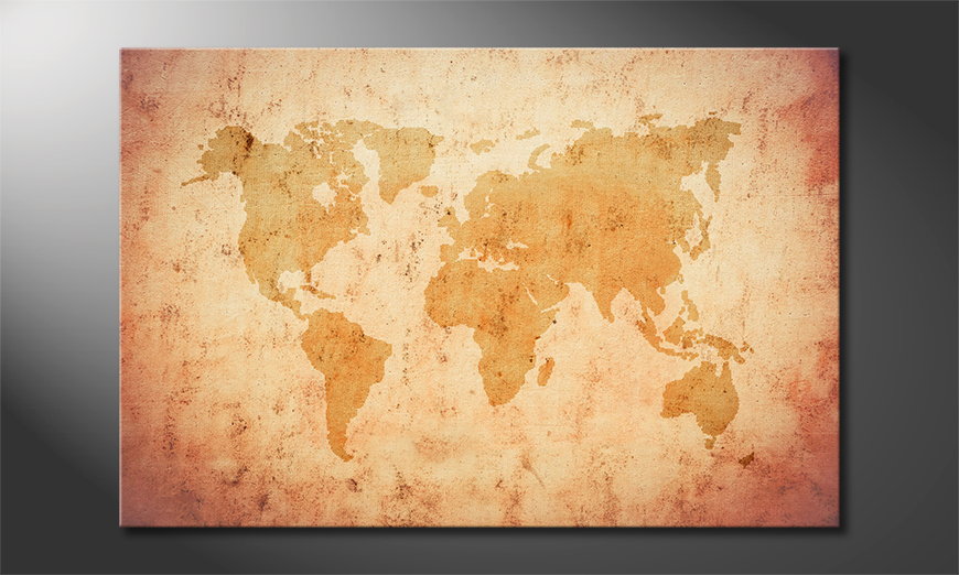 Le-tableau-mural-Old-Worldmap