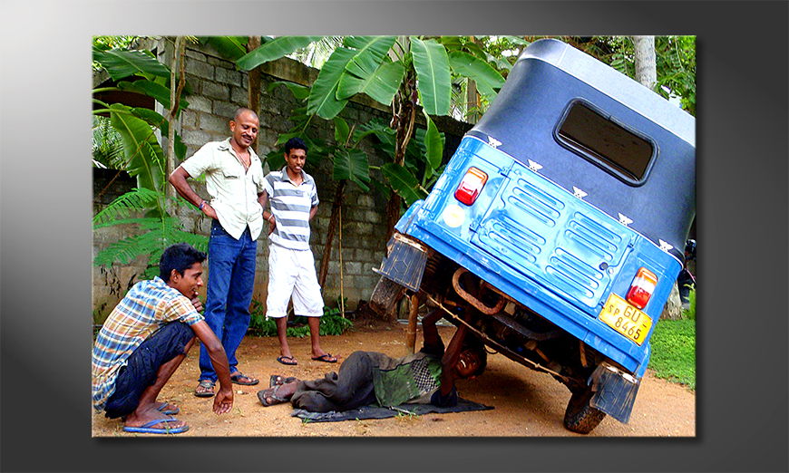 Le tableau mural Srilankan car repair