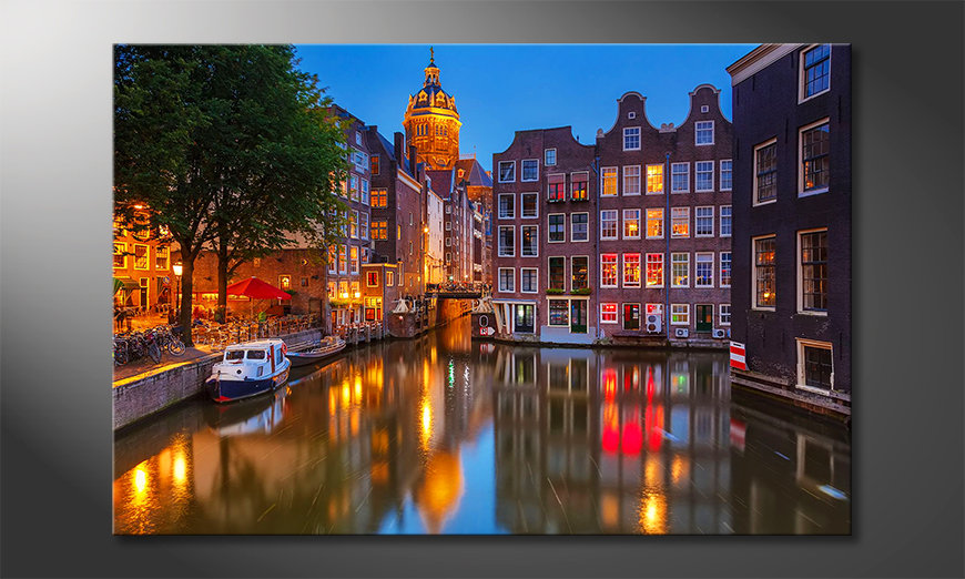 Les tableau imprimés Canal in Amsterdam