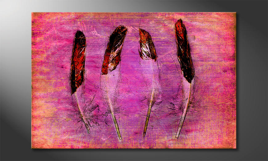 Les tableau imprimés Feathers and Pink