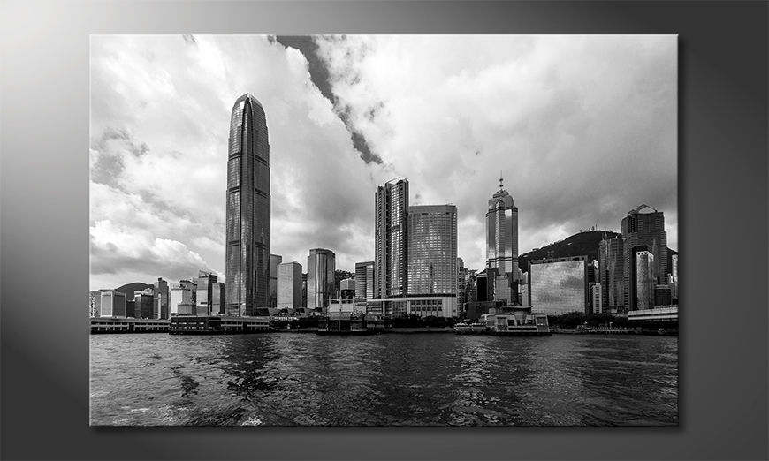 Les-tableau-imprimés-Hongkong-Skyline
