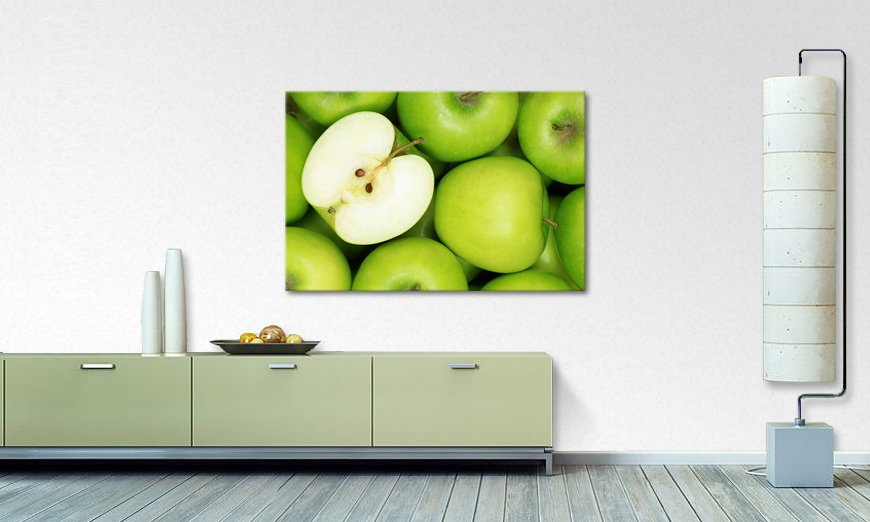 Limpression sur toile Green Apples