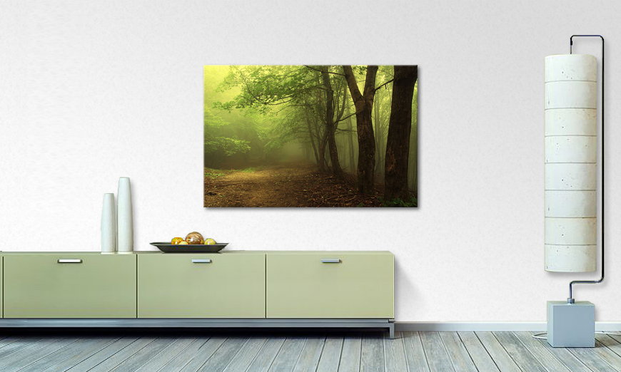 Limpression sur toile Green Forest