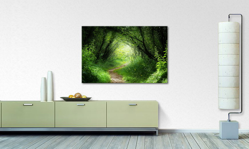 Limpression sur toile Way into the Forest