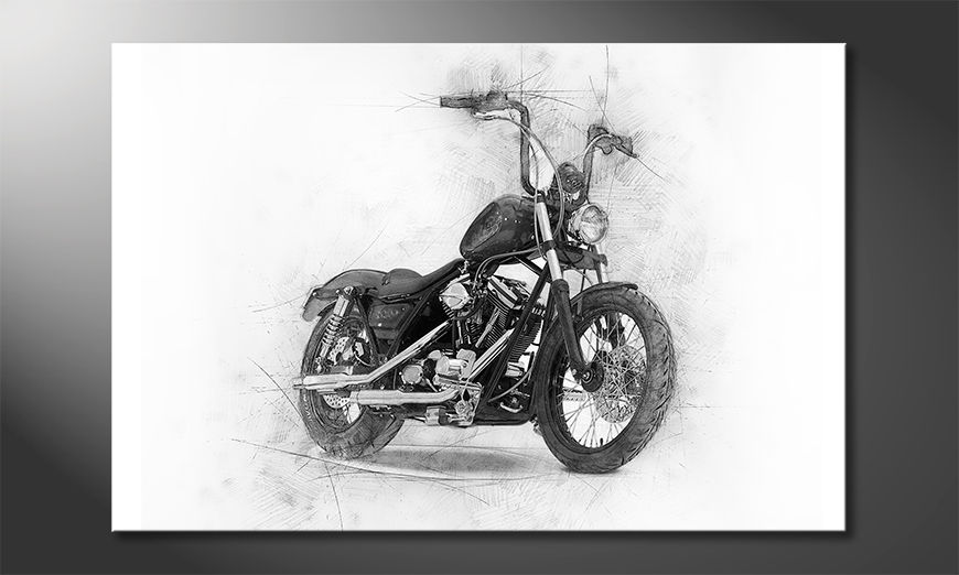 Toile-moderne-Classic-Motorcycle