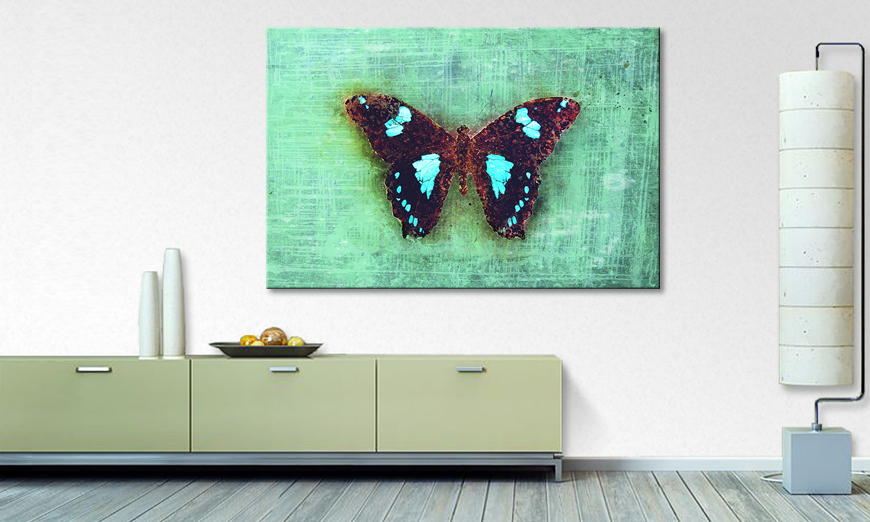Toile moderne Gloomy Butterfly