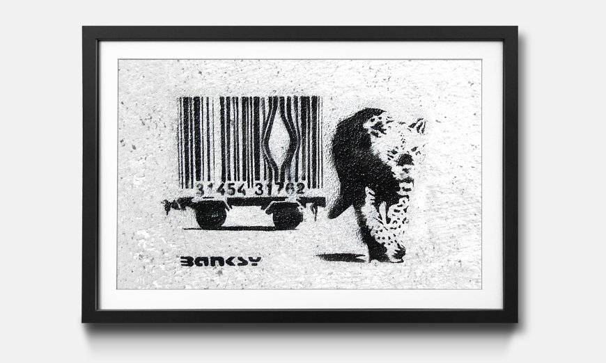 La reproduction encadrée Banksy No 5
