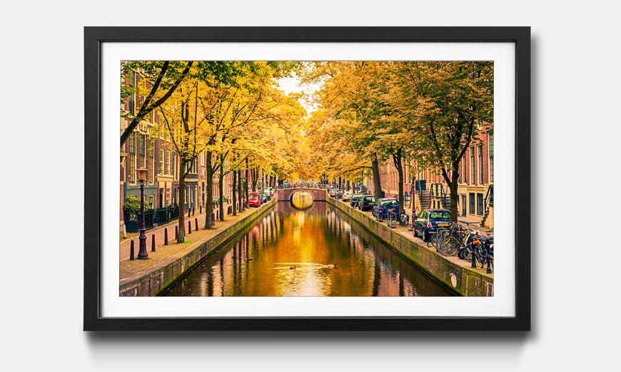 Le tableau encadré Autumn In Amsterdam