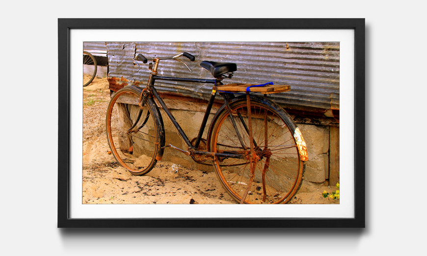 Le tableau encadré Old Bicycle