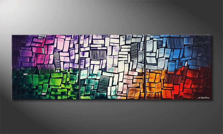 Art moderne Abstract Colors 210x70cm