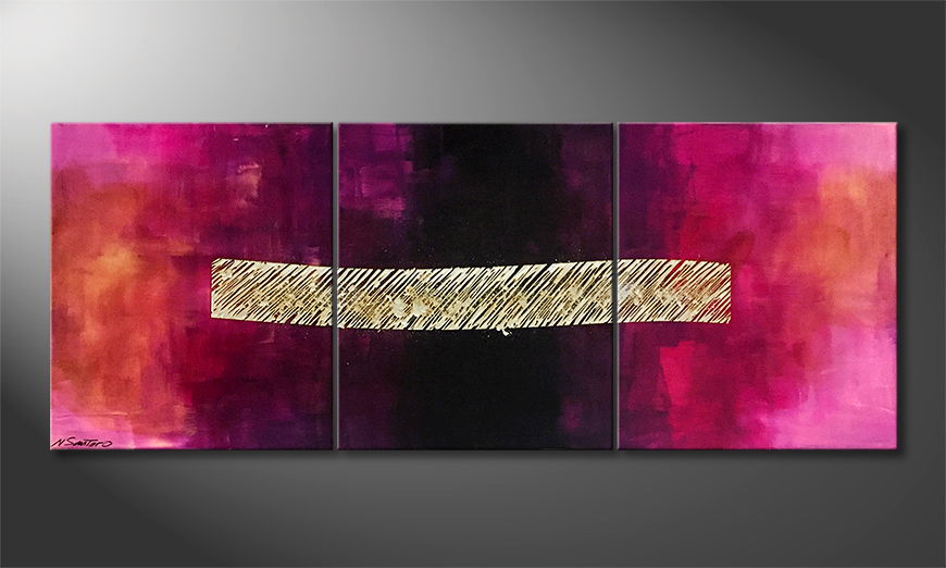 Art moderne Purple Abyss 180x70cm
