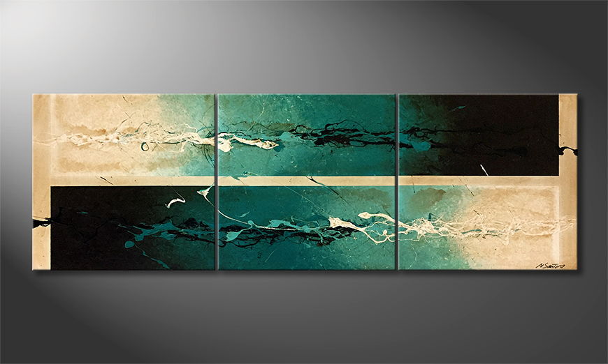 La peinture exclusive Aqua Storm 210x70cm