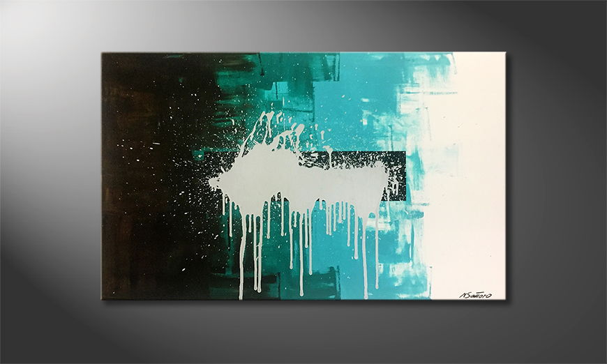 La peinture exclusive Ice Splash 120x75cm