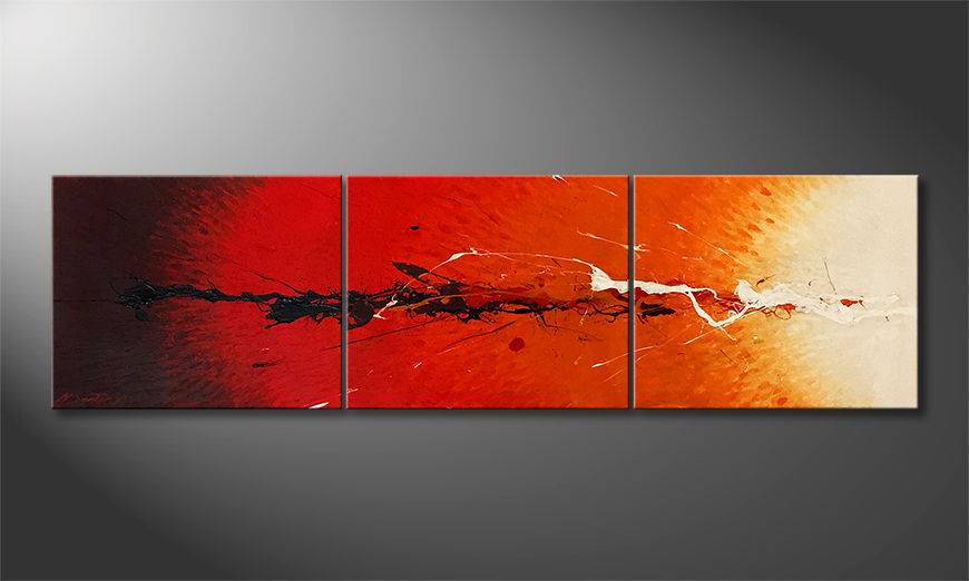 La peinture exclusive On Fire 180x50cm
