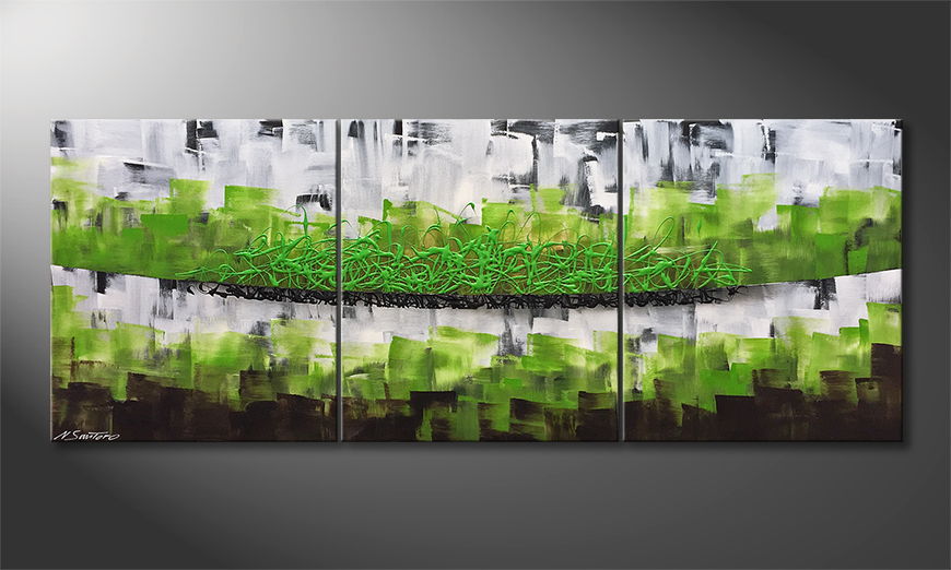 La peinture exclusive Organic Green 180x70cm