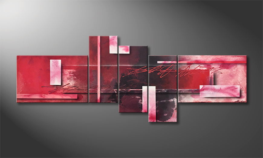 La peinture exclusive Red Clouds 230x90cm