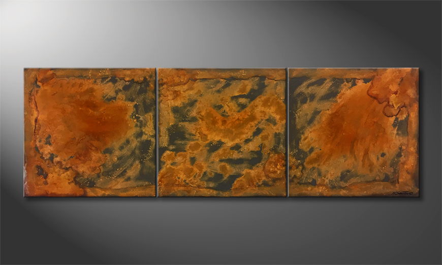 La peinture exclusive Rusty Clouds 210x70cm