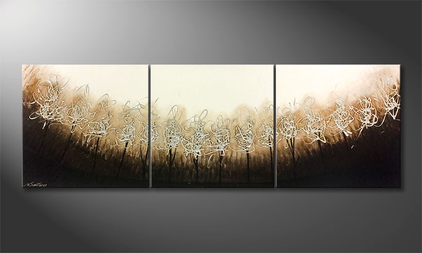 La peinture exclusive Silver Trees 180x60cm