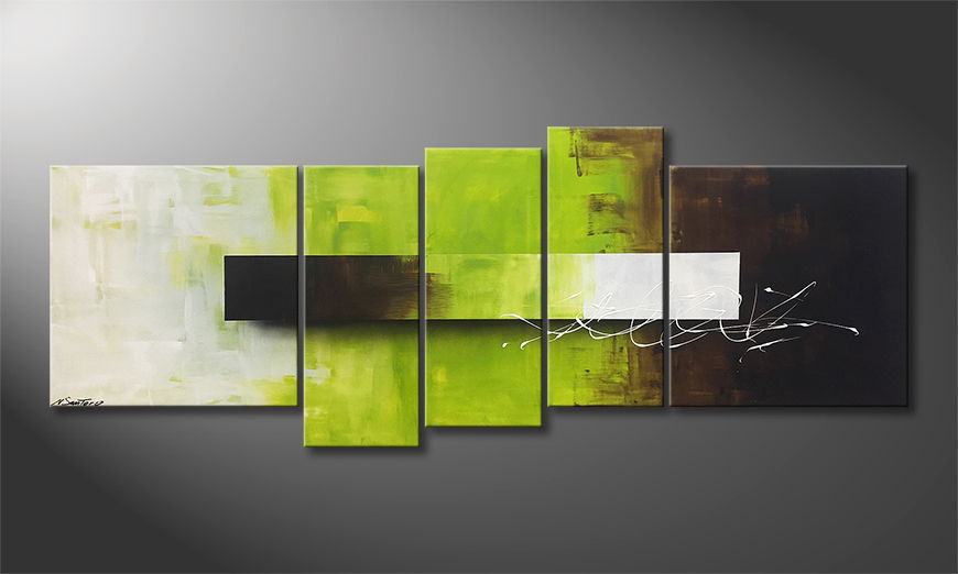 Le tableau exclusif Green Day 210x80cm
