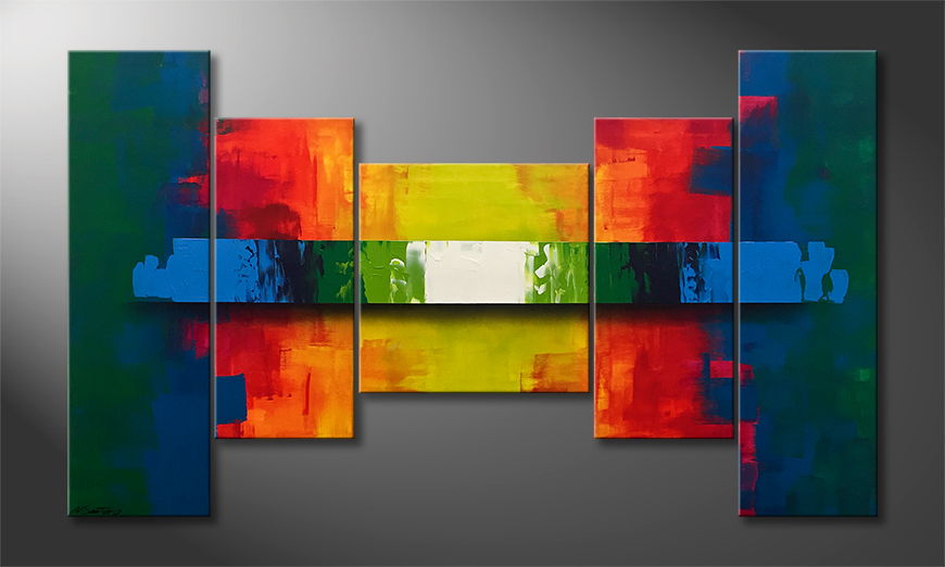 Le tableau moderne Enlightened Colors 170x100cm