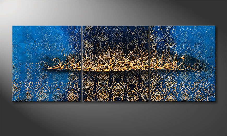 Le tableau mural Arabic Gold 180x70cm