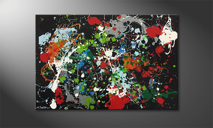 Le tableau mural Color Explosion 120x80cm