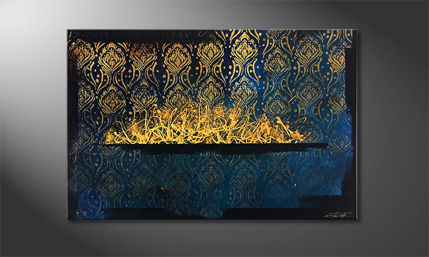 Le tableau mural Golden Wish 120x80cm