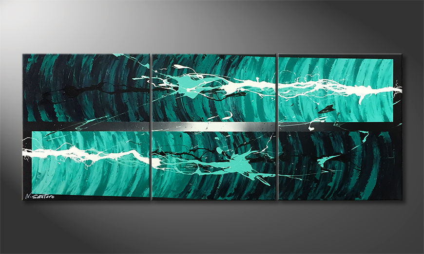 Le tableau mural Signs From The Depth 150x60cm