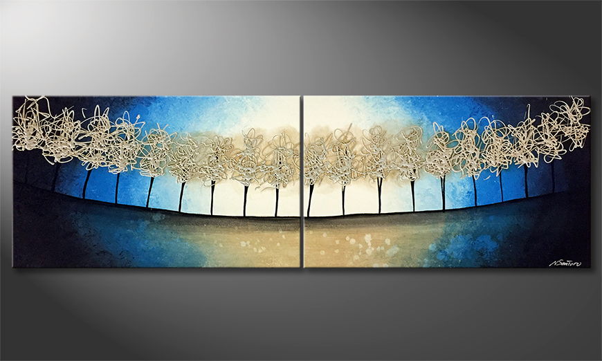 Le tableau mural Trees Of Wisdom 200x60cm