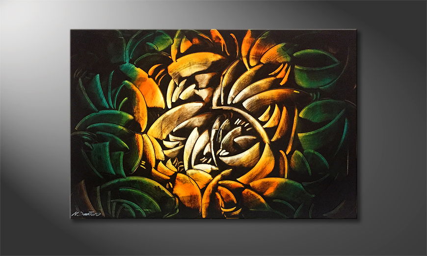 Le tableau mural Tropical Rose 120x80cm
