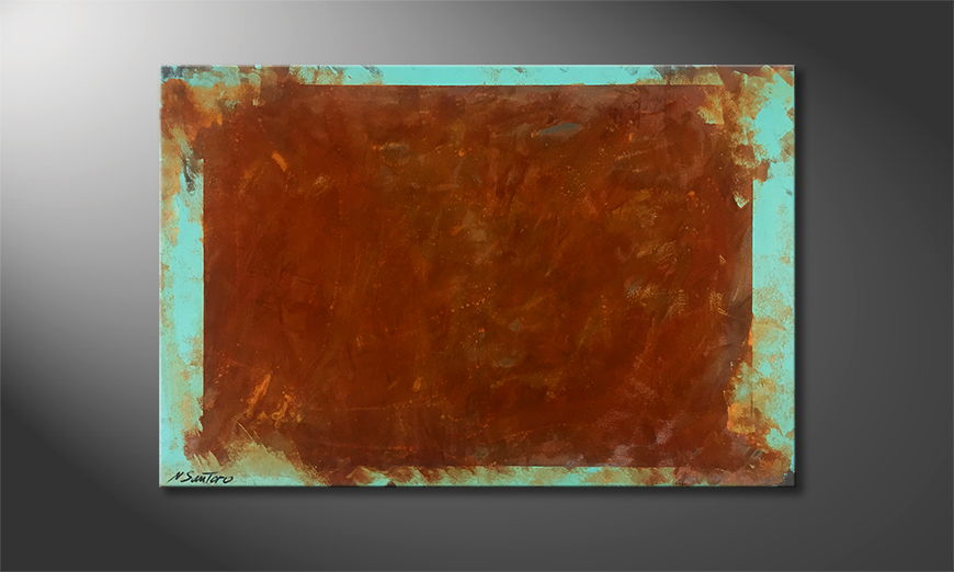 Le tableau pour salon Deep Rust 120x80cm